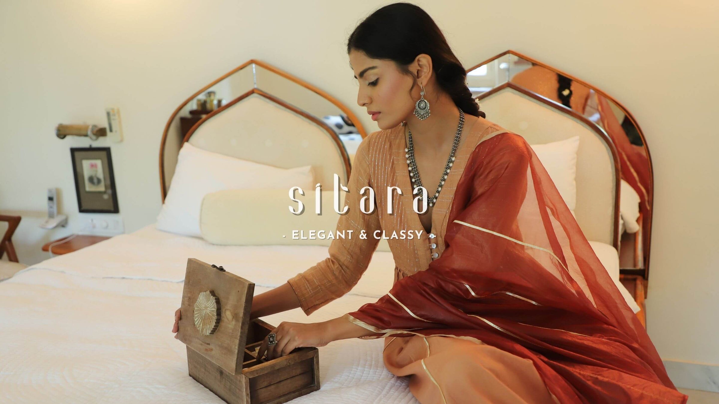Myaara Brown Ethnic Anarkali Kurta Set with Dupatta