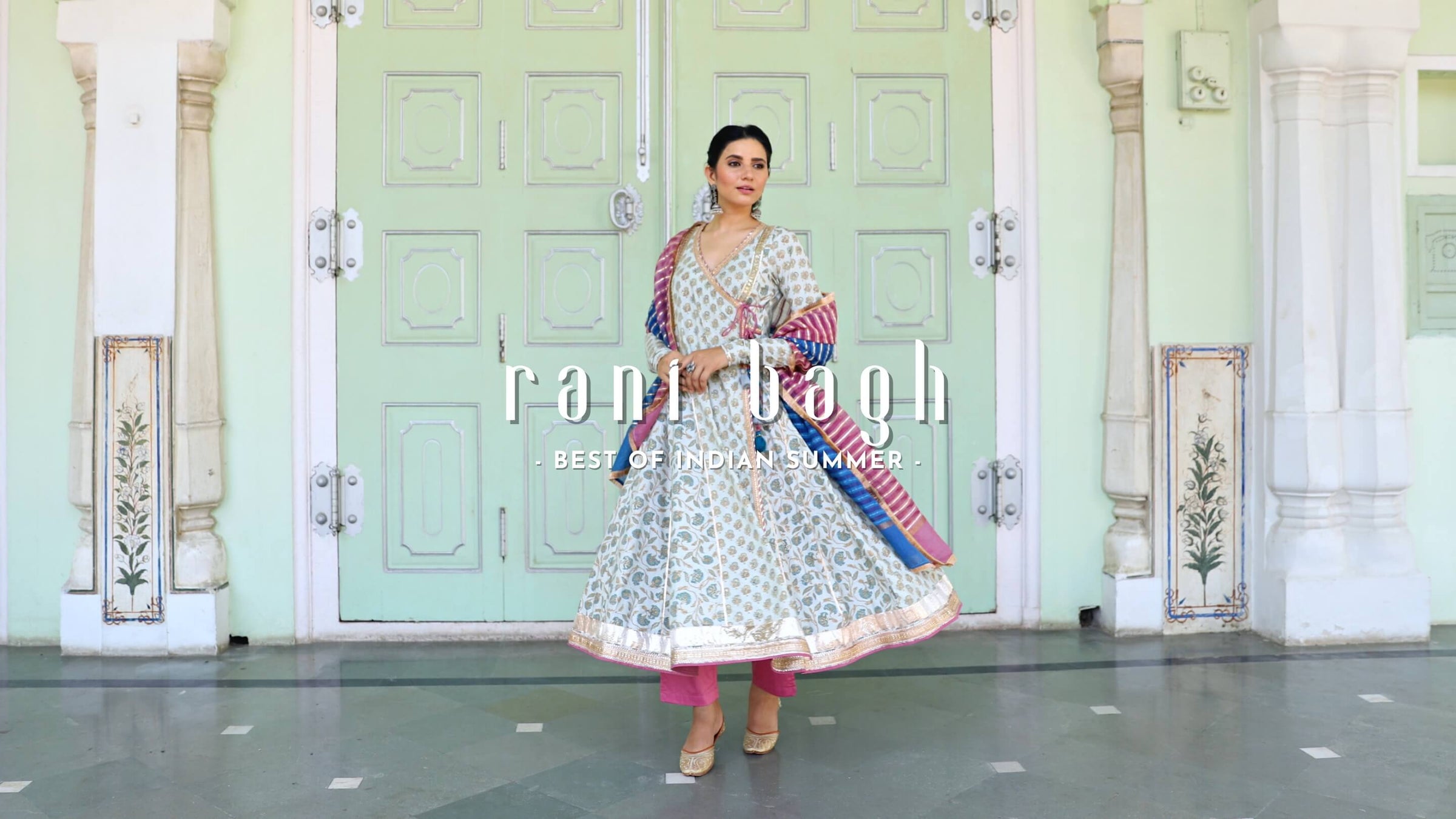 Myaara Ivory Ethnic Anarkali Kurta Set with Dupatta